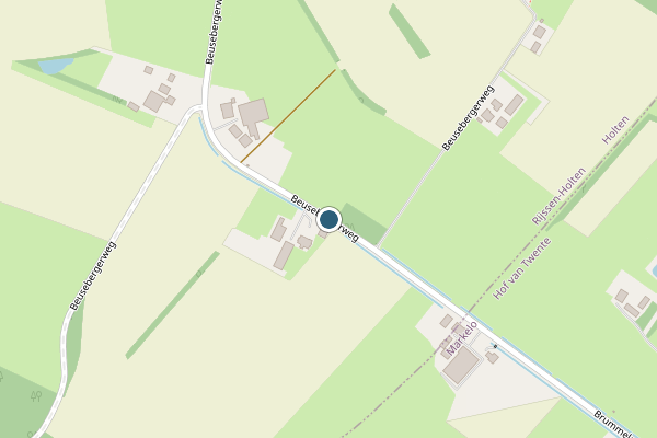 Politie-melding op Beusebergerweg, Holten op 20 april, kaart-overzicht
