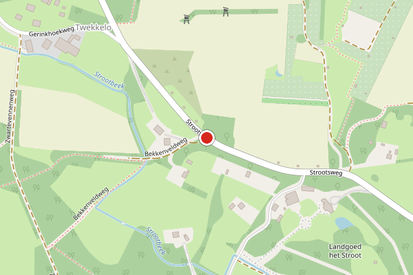 Brandweer-melding op Strootsweg, Enschede op 28 juni, kaart-overzicht