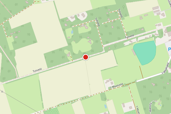 Brandweer-melding op Tusveld, Bornerbroek op 28 juni, kaart-overzicht
