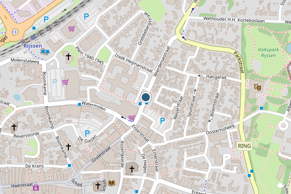 Politie-melding op Wierdensestraat, Rijssen op 15 april, kaart-overzicht