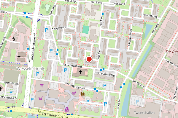 Brandweer-melding op Reutumbrink, Enschede op 28 juni, kaart-overzicht
