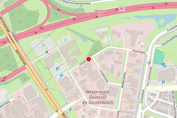 Brandweer-melding op Hazenweg, Hengelo op 6 mei, kaart-overzicht