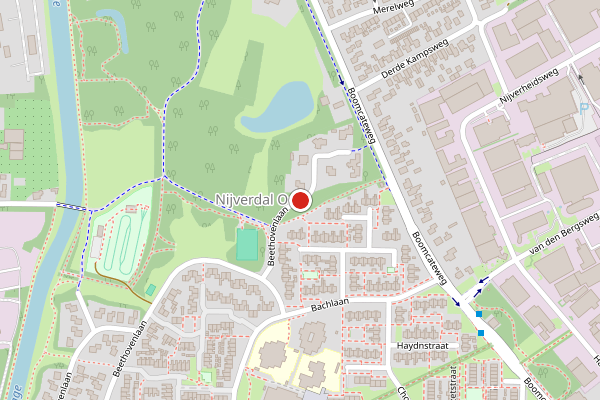 Brandweer-melding op Beethovenlaan, Nijverdal op 15 april, kaart-overzicht