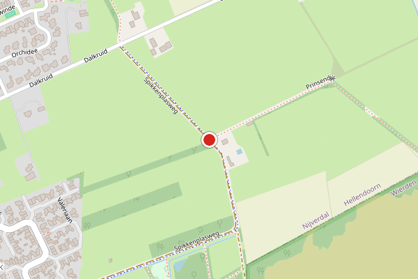Brandweer-melding op Prinsendijk, Nijverdal op 4 april, kaart-overzicht