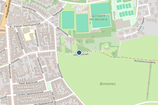 Politie-melding op Heutinkstraat, Enschede op 29 juni, kaart-overzicht