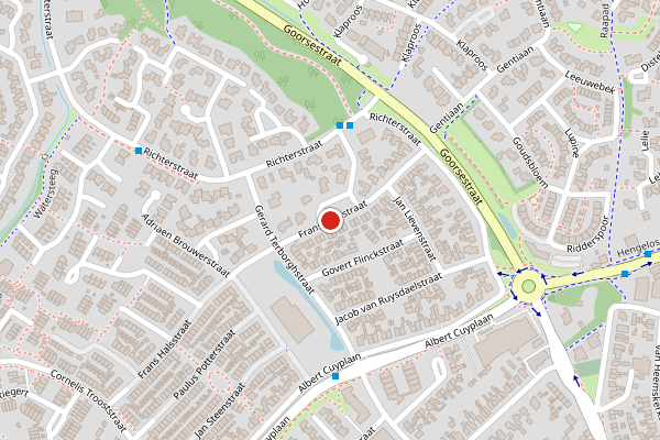 Brandweer-melding op Frans Halsstraat, Haaksbergen op 6 mei, kaart-overzicht
