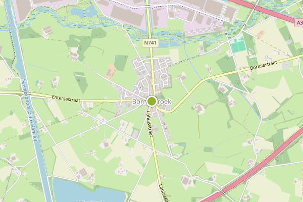 Ambulance-melding op Bornerbroek op 30 juni, kaart-overzicht