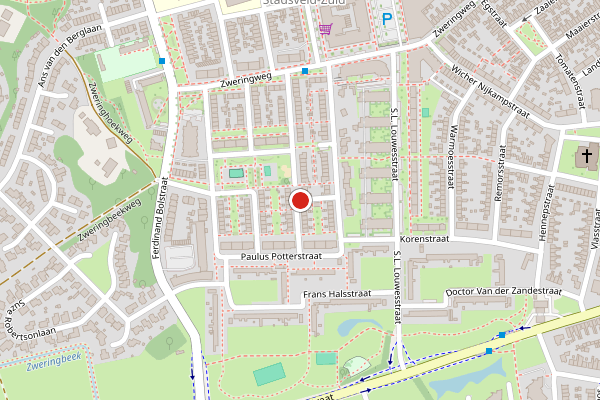 Brandweer-melding op Govert Flinckstraat, Enschede op 30 juni, kaart-overzicht