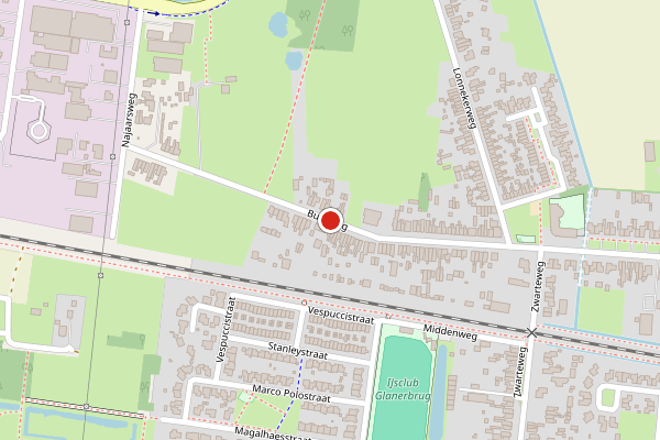Brandweer-melding op Bultsweg, Enschede op 30 juni, kaart-overzicht