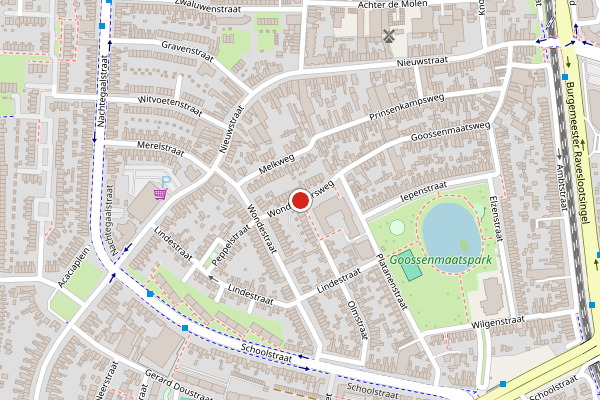 Brandweer-melding op Wondedwarsweg, Almelo op 30 juni, kaart-overzicht