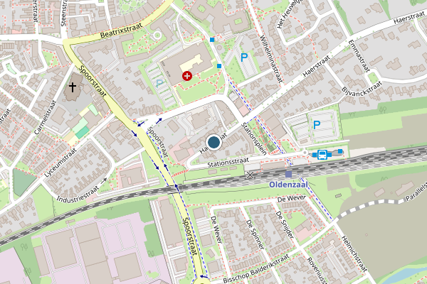 Politie-melding op Haerstraat, Oldenzaal op 1 juli, kaart-overzicht