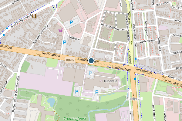 Politie-melding op Getfertsingel, Enschede op 1 juli, kaart-overzicht