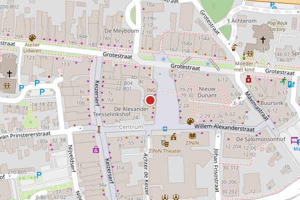 Brandweer-melding op Henri Dunantplein, Nijverdal op 7 mei, kaart-overzicht