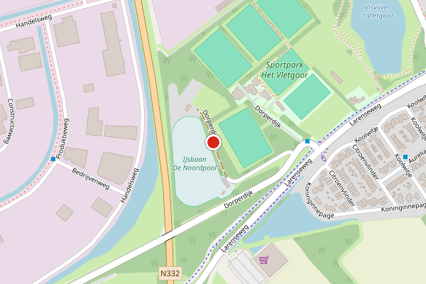Brandweer-melding op Dorperdijk, Holten op 2 juli, kaart-overzicht