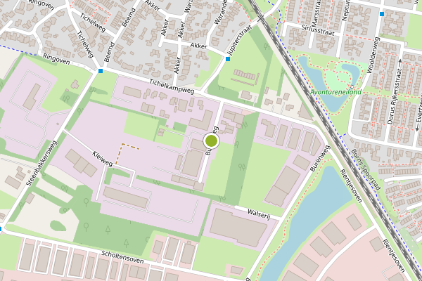 Ambulance-melding op Kp Buren, Borne op 2 juli, kaart-overzicht