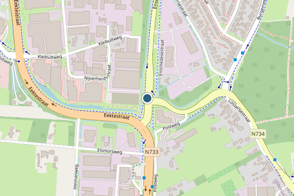 Politie-melding op Enschedesestraat, Oldenzaal op 7 mei, kaart-overzicht