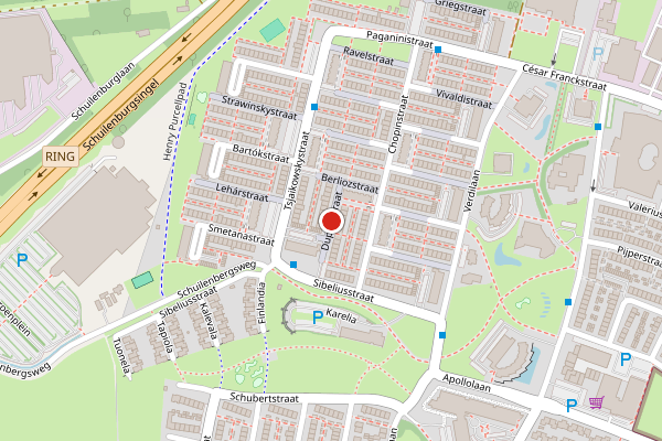 Brandweer-melding op Duparcstraat, Almelo op 2 juli, kaart-overzicht