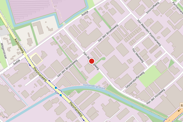 Brandweer-melding op Van der Hoopweg, Almelo op 2 juli, kaart-overzicht