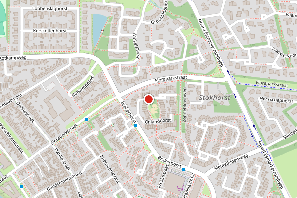 Brandweer-melding op Onlandhorst, Enschede op 3 juli, kaart-overzicht