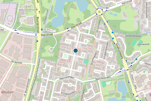 Politie-melding op Snakenborglanden, Enschede op 4 juli, kaart-overzicht