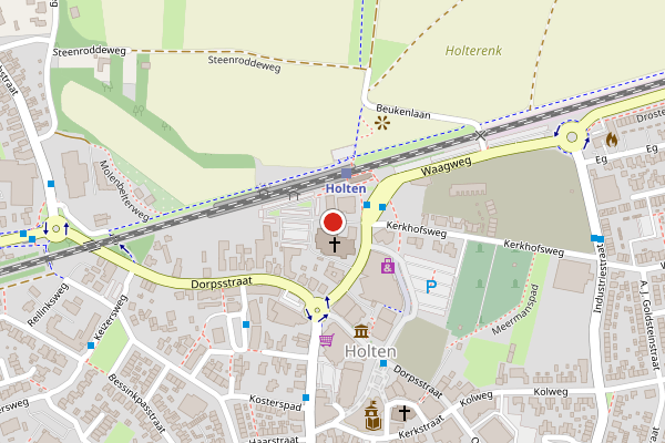 Brandweer-melding op Stationsstraat, Holten op 4 juli, kaart-overzicht