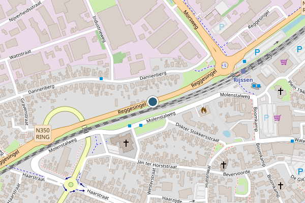 Politie-melding op Reggesingel, Rijssen op 4 juli, kaart-overzicht