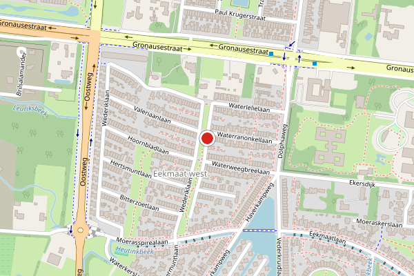 Brandweer-melding op Waterlelielaan, Enschede op 4 juli, kaart-overzicht