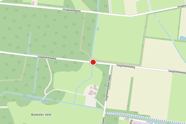Brandweer-melding op Slaghekkeweg, Enschede op 5 juli, kaart-overzicht