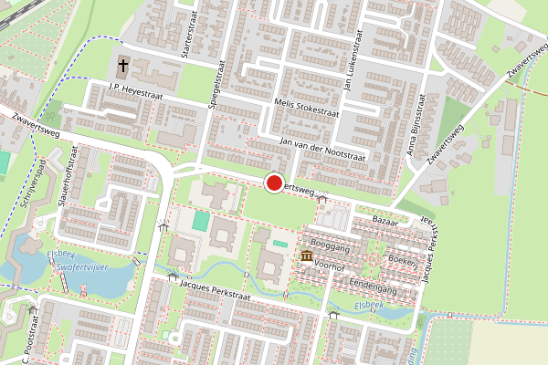 Brandweer-melding op Zwavertsweg, Hengelo op 6 juli, kaart-overzicht