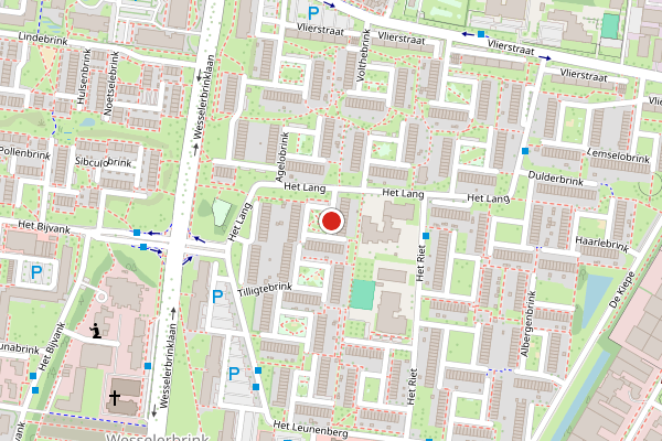 Brandweer-melding op Ootmarsumbrink, Enschede op 8 juli, kaart-overzicht