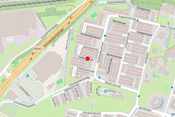 Brandweer-melding op Leharstraat, Almelo op 9 juli, kaart-overzicht