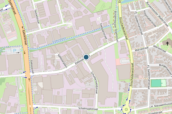 Politie-melding op Eekboerstraat, Oldenzaal op 9 juli, kaart-overzicht