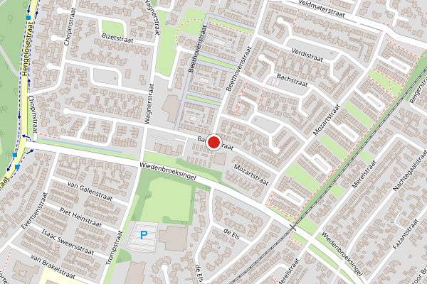 Brandweer-melding op Bartokstraat, Haaksbergen op 22 april, kaart-overzicht
