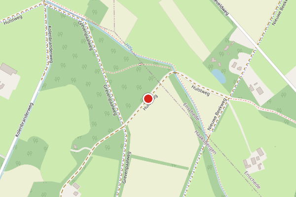 Brandweer-melding op Hulstweg, Haaksbergen op 19 april, kaart-overzicht