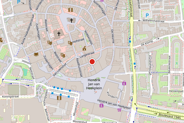 Brandweer-melding op Achter 't Hofje, Enschede op 9 juli, kaart-overzicht