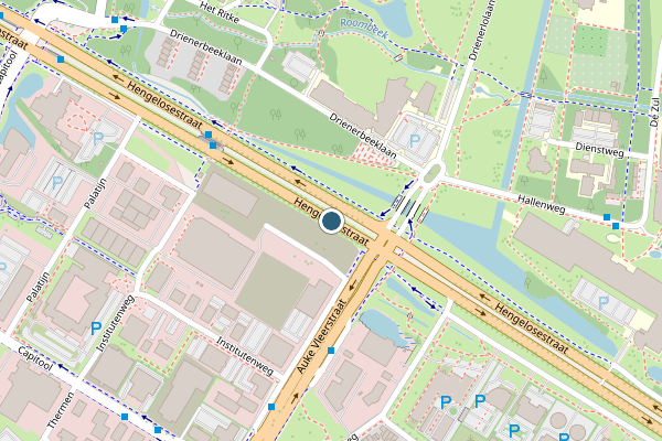 Politie-melding op Hengelosestraat, Enschede op 9 juli, kaart-overzicht