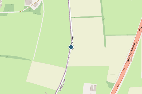 Politie-melding op Mentinksweg, Haaksbergen op 8 april, kaart-overzicht