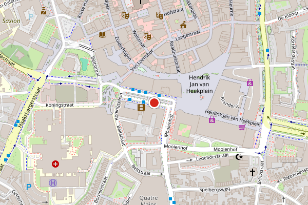 Brandweer-melding op Boulevard, Enschede op 9 mei, kaart-overzicht