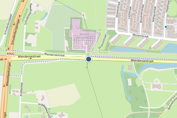 Politie-melding op Wierdensestraat, Almelo op 9 mei, kaart-overzicht