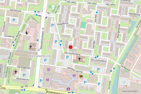 Brandweer-melding op Vassebrink, Enschede op 11 juli, kaart-overzicht