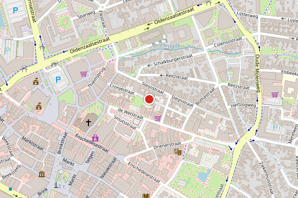 Brandweer-melding op Cronjestraat, Hengelo op 11 juli, kaart-overzicht