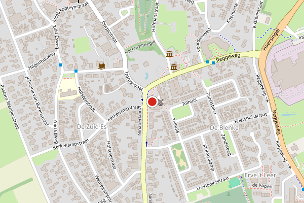 Brandweer-melding op Ninaberlaan, Hellendoorn op 9 mei, kaart-overzicht