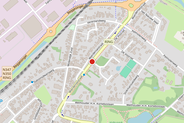 Brandweer-melding op Wierdensestraat, Rijssen op 13 juli, kaart-overzicht