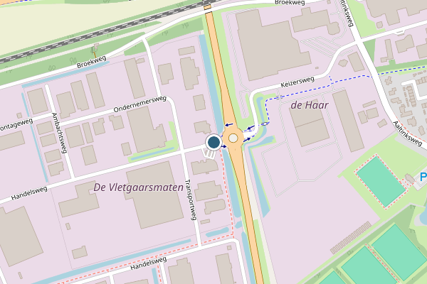 Politie-melding op Handelsweg, Holten op 10 april, kaart-overzicht