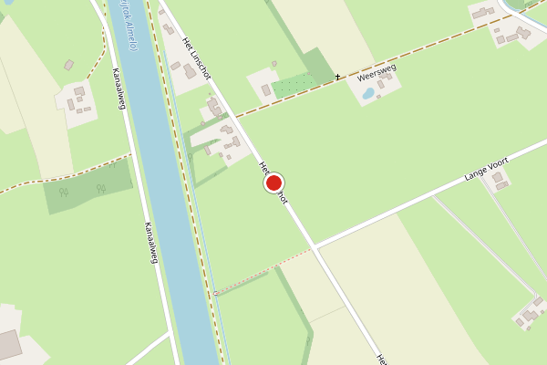 Brandweer-melding op Het Linschot, Bornerbroek op 21 maart, kaart-overzicht
