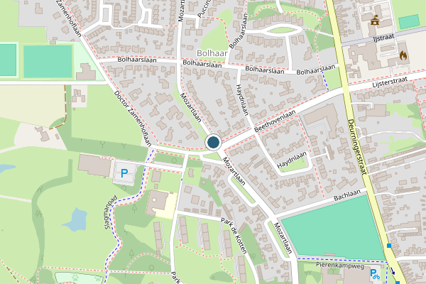 Politie-melding op Mozartlaan, Enschede op 14 juli, kaart-overzicht