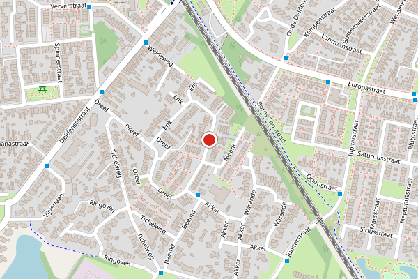 Brandweer-melding op Enk, Borne op 15 juli, kaart-overzicht