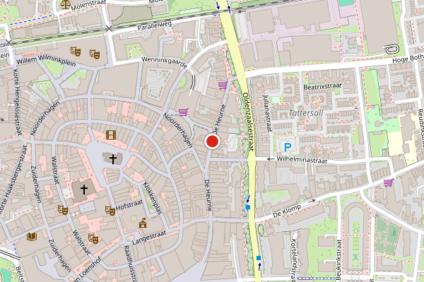 Brandweer-melding op De Heurne, Enschede op 17 juli, kaart-overzicht