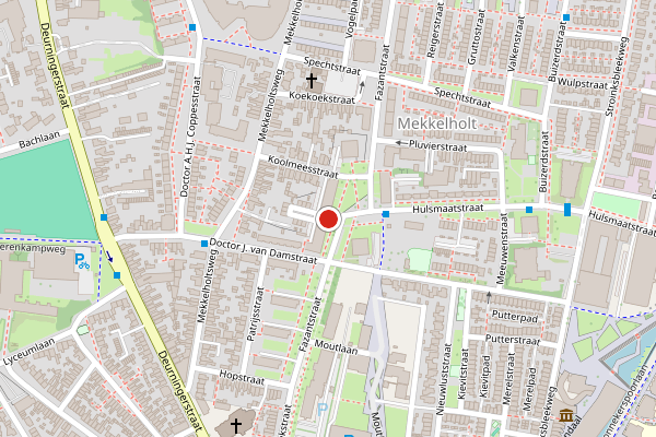 Brandweer-melding op Fazantstraat, Enschede op 16 juli, kaart-overzicht
