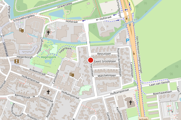 Brandweer-melding op Hanzelaan, Almelo op 17 juli, kaart-overzicht
